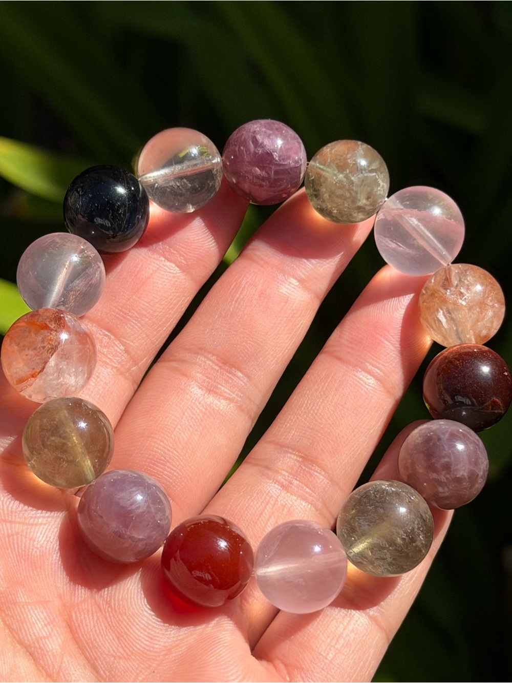Multicolor Natural Stone Bead Bracelet - Women Jewelry Palo